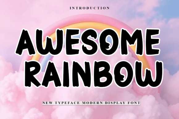 Awesome Rainbow Font for Friendly Business Branding