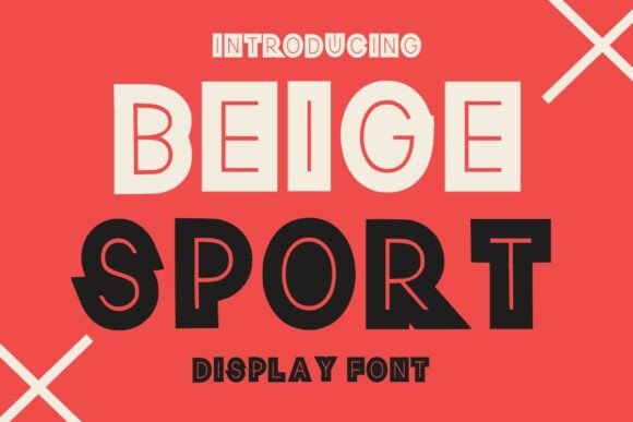 Beige Sport: A Bold Display Font for Web Headers