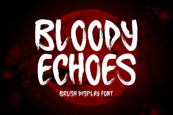 Bloody Echoes: A Bold Display Font for Spooky Makers