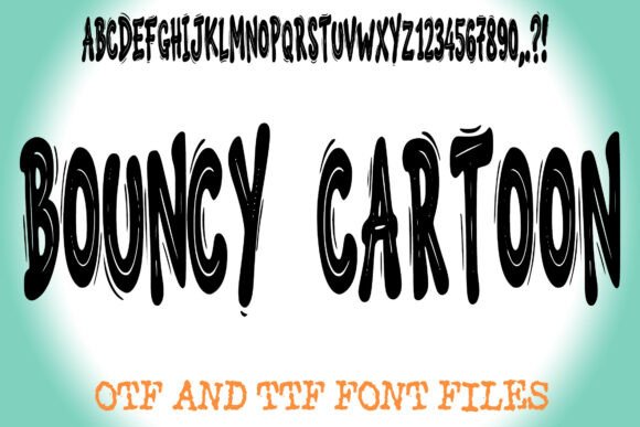 Bouncy Cartoon: A Playful Display Font for Editorial Joy