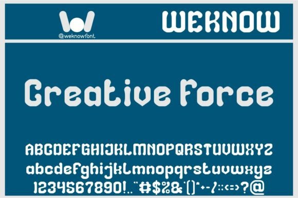 Creative Force: The Modern Retro Typeface for Small Business Branding