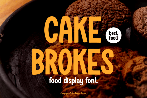 Designing with Cake Brokes: A Bold Typeface for Food Brands
