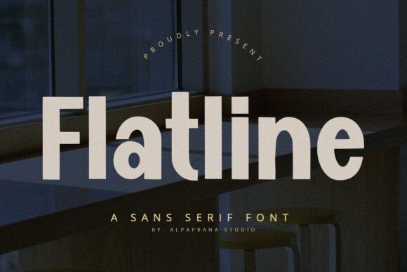 Flatline: A Friendly Display Font for Modern Editorial Design