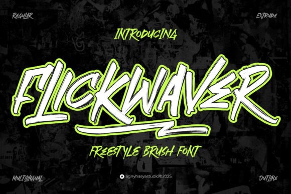 Flickwaver: A Bold Display Font for Editorial Impact