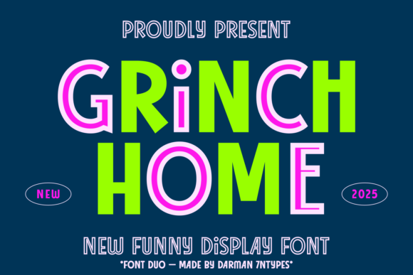 Grinch Home Font: A Charming Typeface for Makers