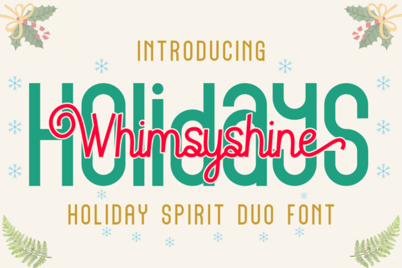 Holidays Wimsyshine: The Perfect Display Font for Makers