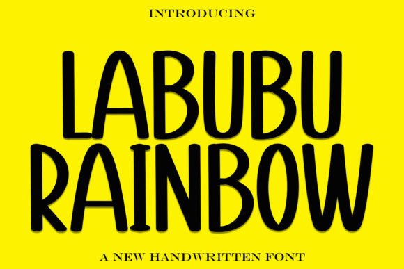 Labuburainbow: A Playful Display Font for Social Campaigns