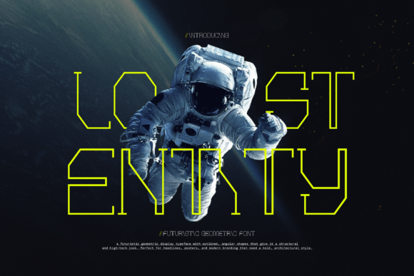 Lost Entity: A Futuristic Display Font for Modern Web Design