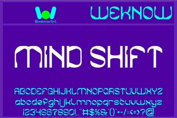 Mind Shift: A Futuristic Display Font for Modern Web Design
