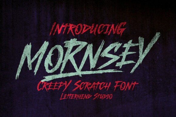 Mornsey: The Gritty Display Font for Dark Campaigns