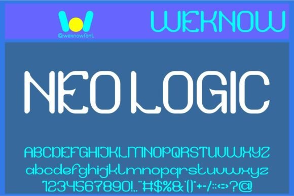 Neo Logic Typeface: Retro-SciFi Style for Modern Editorial Design