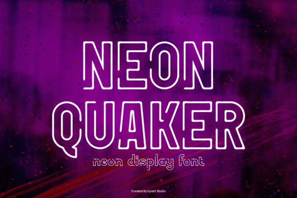 Neon Quaker: A Bold Display Font for Editorial Impact