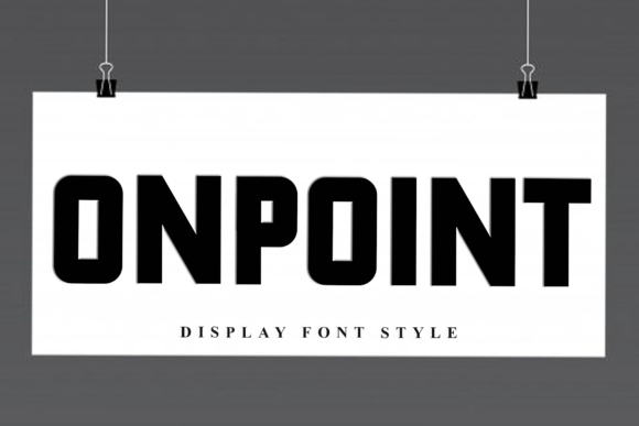 Onpoint: A Soft Display Font for Modern Branding