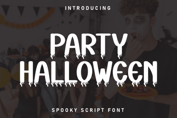 Party Halloween: A Friendly Display Font for Web Headers