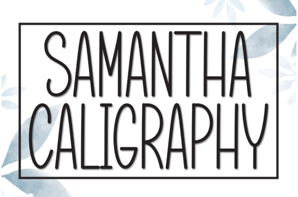 Samantha Caligraphy: A Neat Display Font for Editorial Design