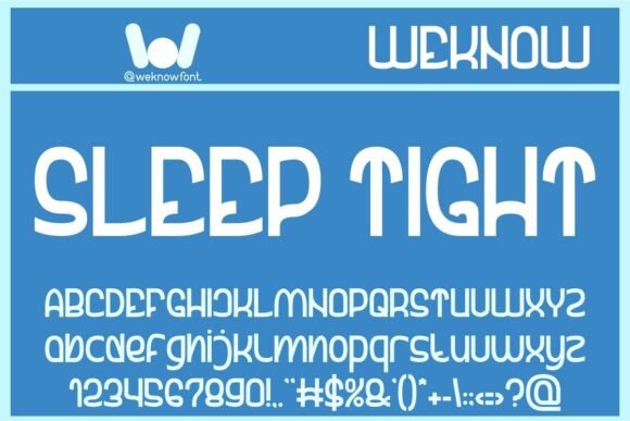 Sleep Tight: A Playful Display Typeface for Editorial Design