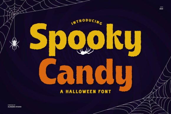 Spooky Candy: A Bold Display Font for Halloween Makers