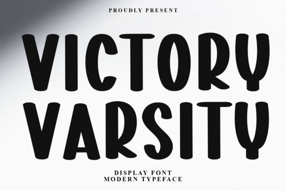Victory Varsity: The Ultimate Festive Display Font for Holiday Designs