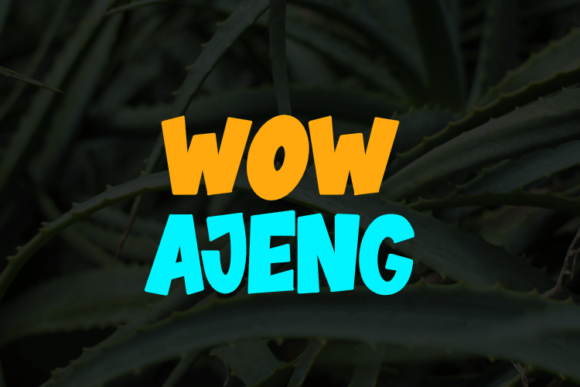Wow Ajeng: A Versatile Display Font for Makers